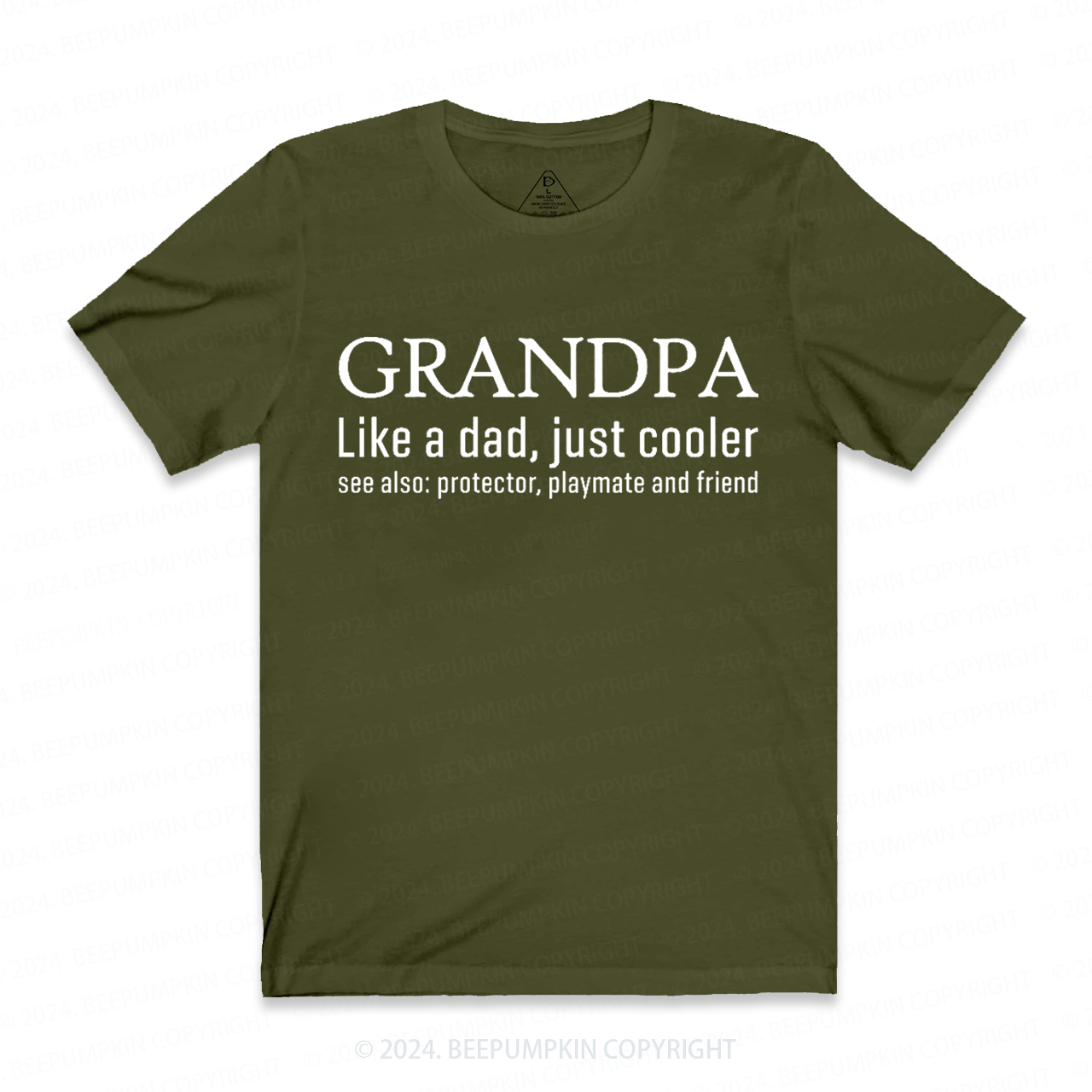 Grandpa Like A Dad Just Cooler Grandparents T-shirt
