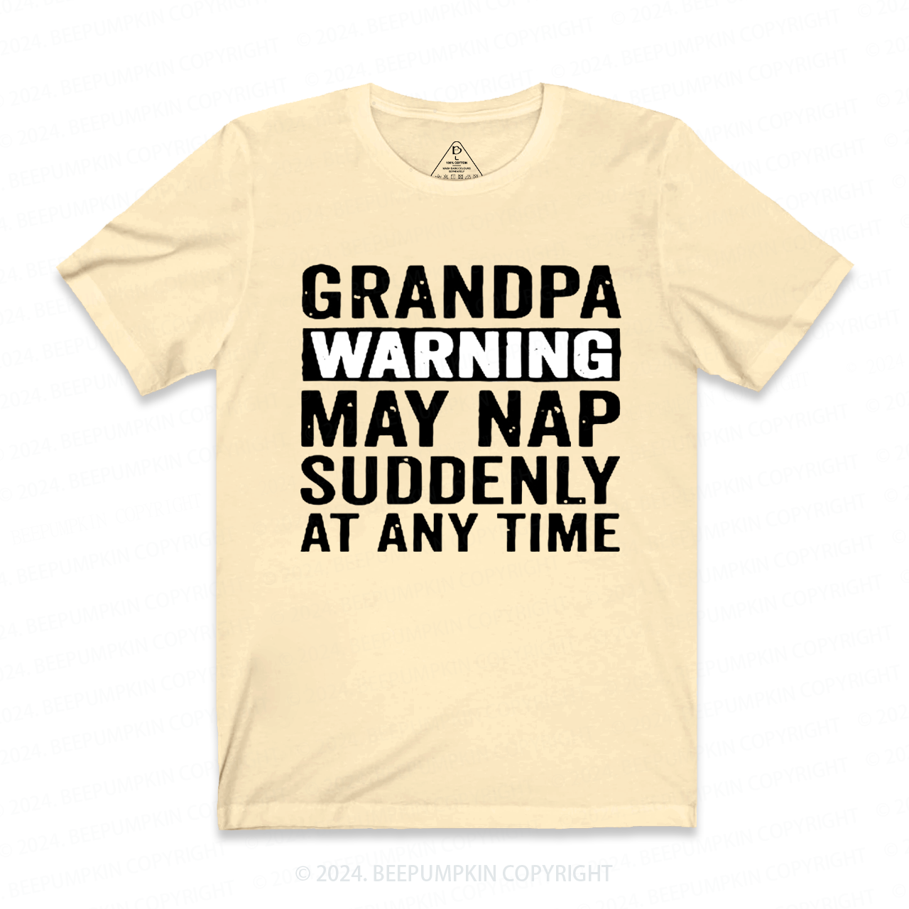 Grandpa Warning May Nap Suddenly At Any Time T-shirt