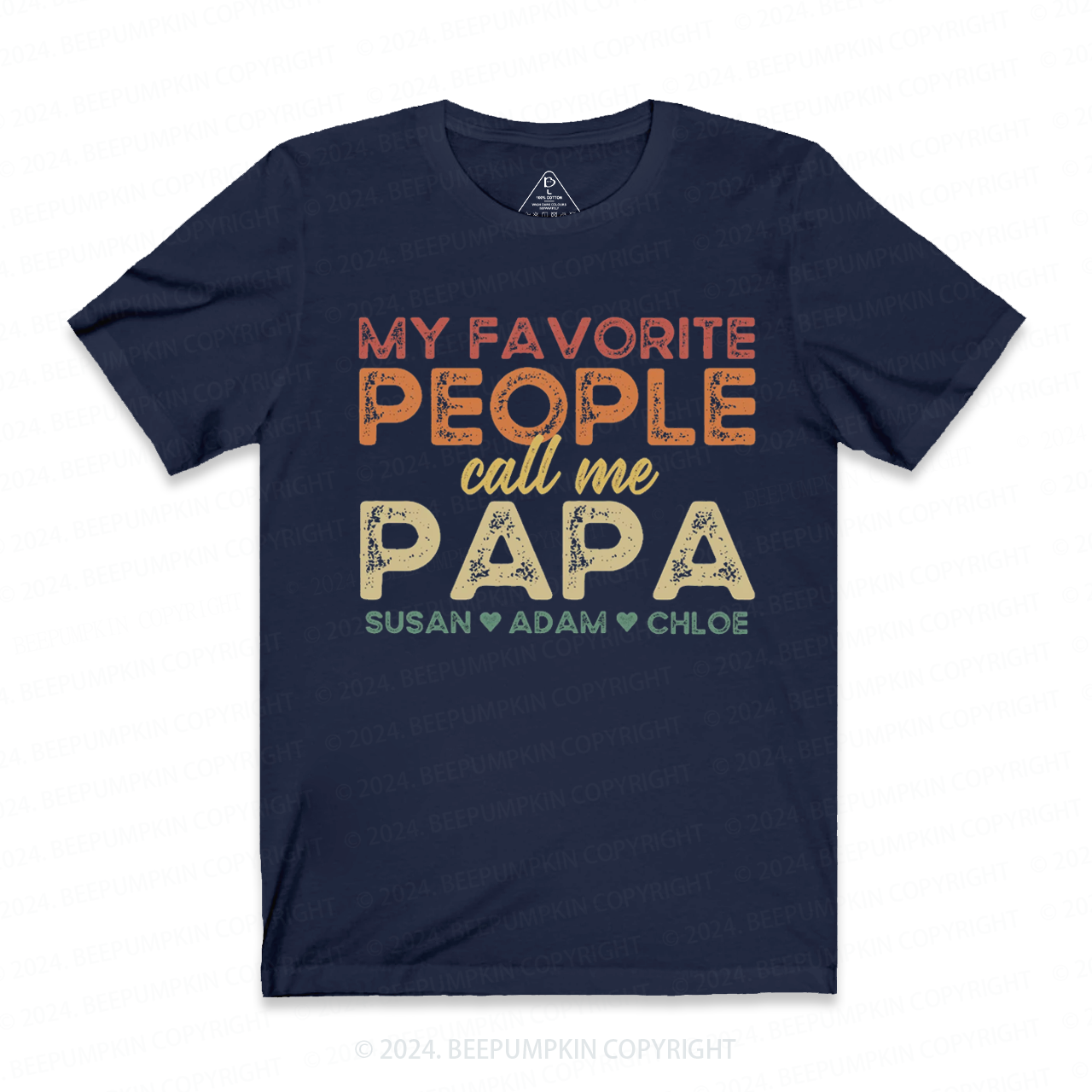 Personalized Name My Favorite People Call Me Papa T-shirt