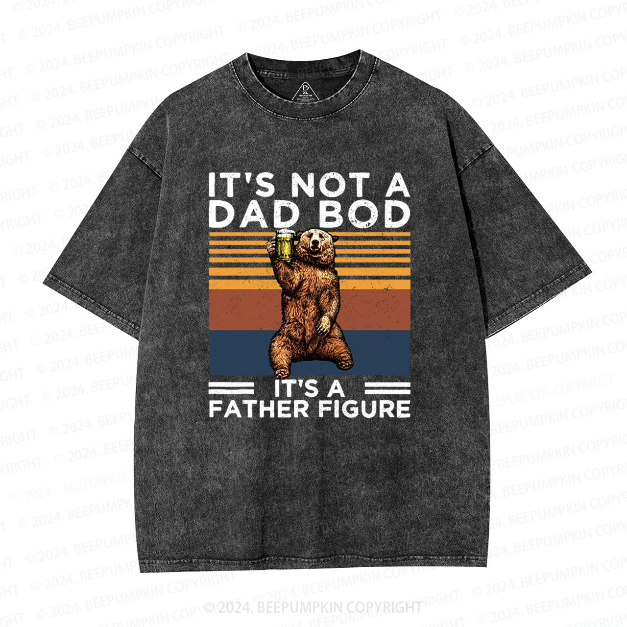 It's Not A Dad Bod It's A Father Figure Dad Washed T-Shirts 