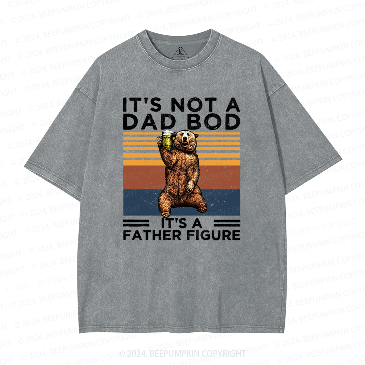 It's Not A Dad Bod It's A Father Figure Dad Washed T-Shirts 