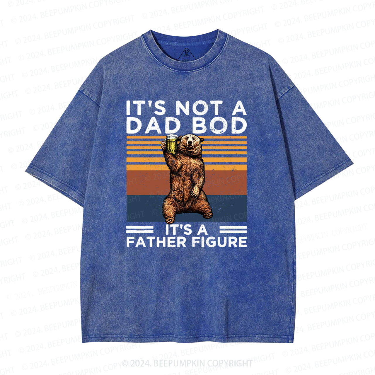 It's Not A Dad Bod It's A Father Figure Dad Washed T-Shirts 