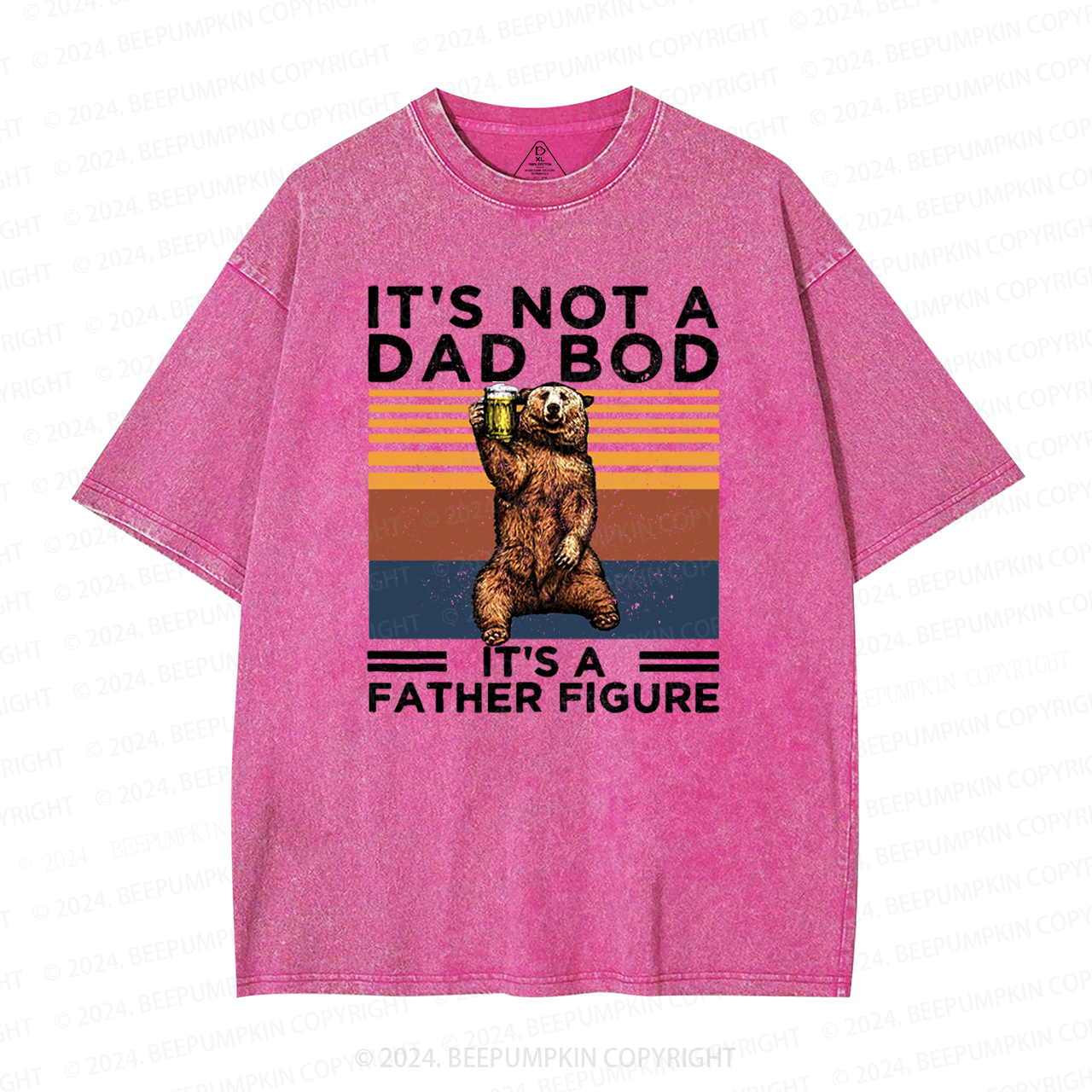 It's Not A Dad Bod It's A Father Figure Dad Washed T-Shirts 
