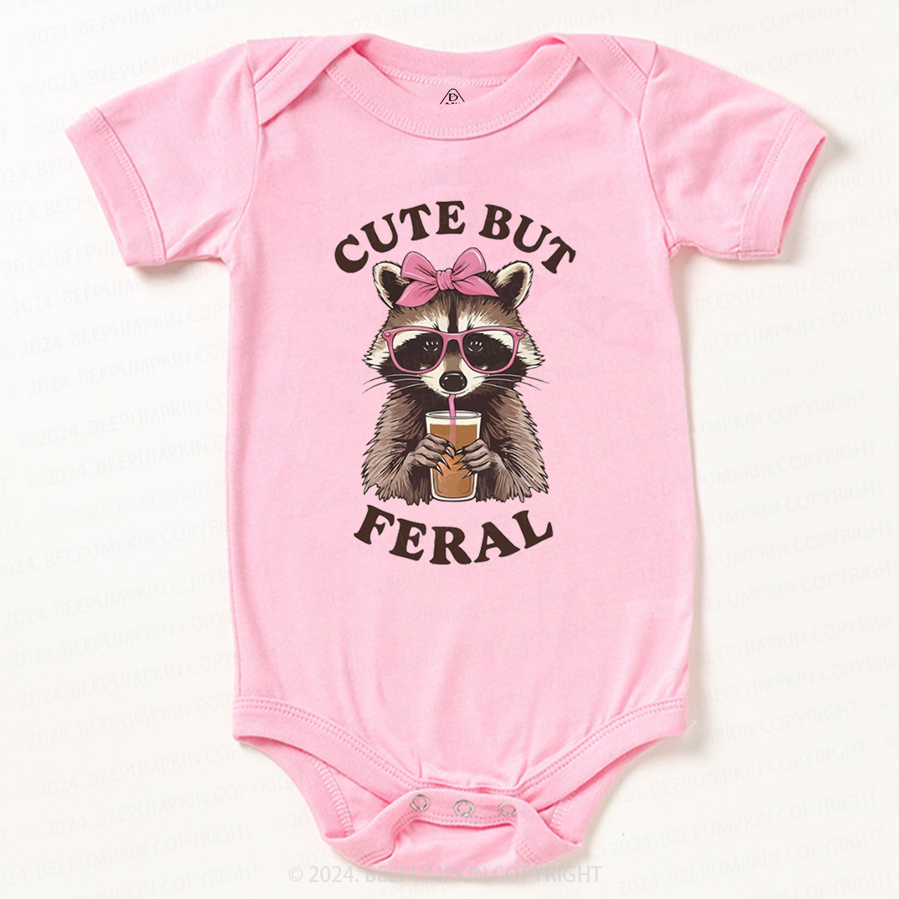 Cute But Feral Raccoon Bodysuit Beepumpkin 7
