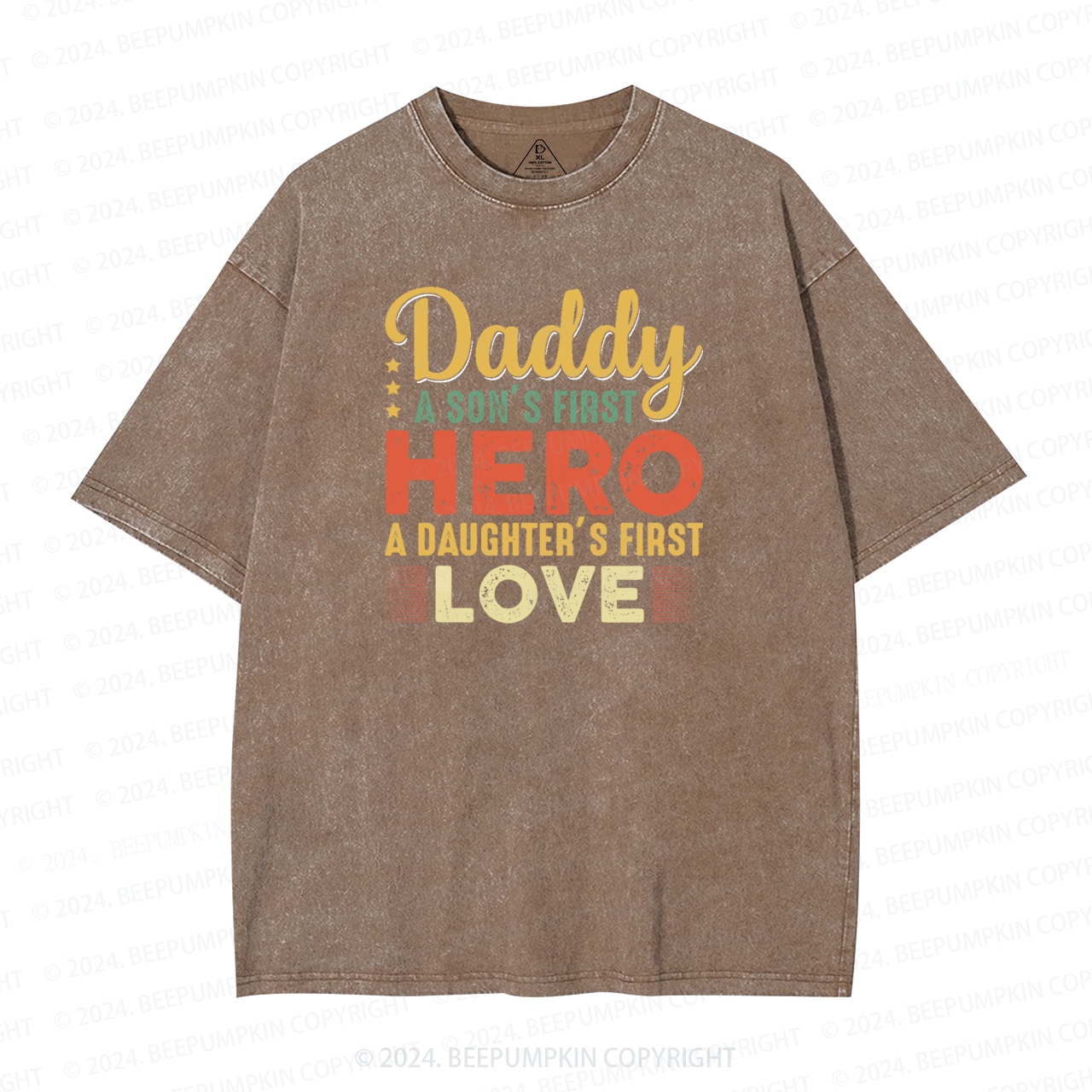 Daddy Hero Washed T-Shirts 