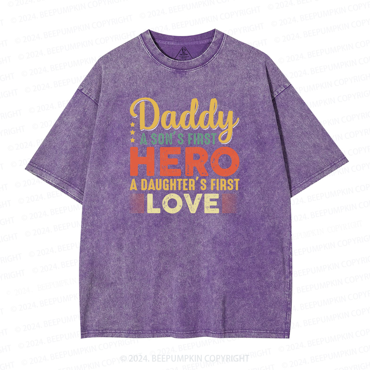 Daddy Hero Washed T-Shirts 