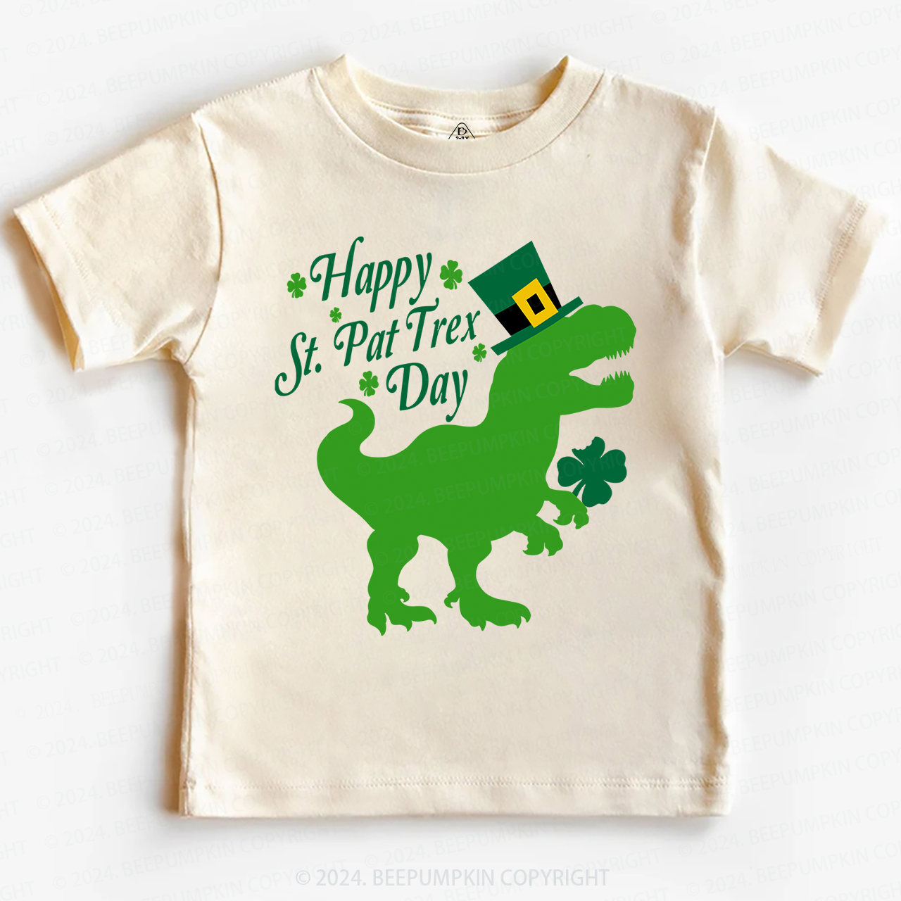 Happy St.Pat Trex Day Toddler&Kids Tees Beepumpkin