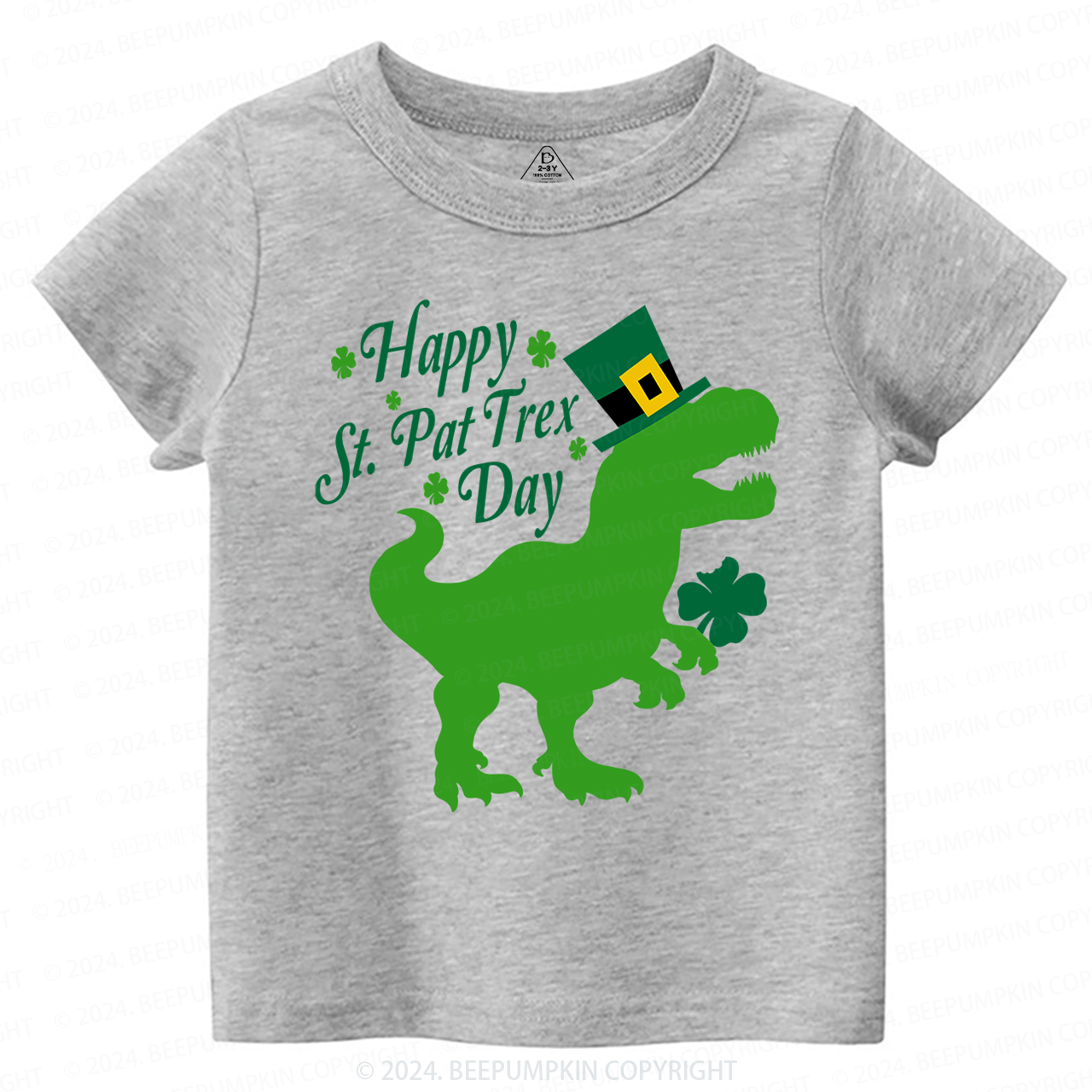 Happy St.Pat Trex Day Toddler&Kids Tees Beepumpkin
