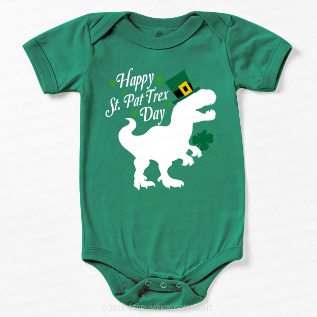 Happy St.Pat Trex Day Baby Bodysuit Beepumpkin