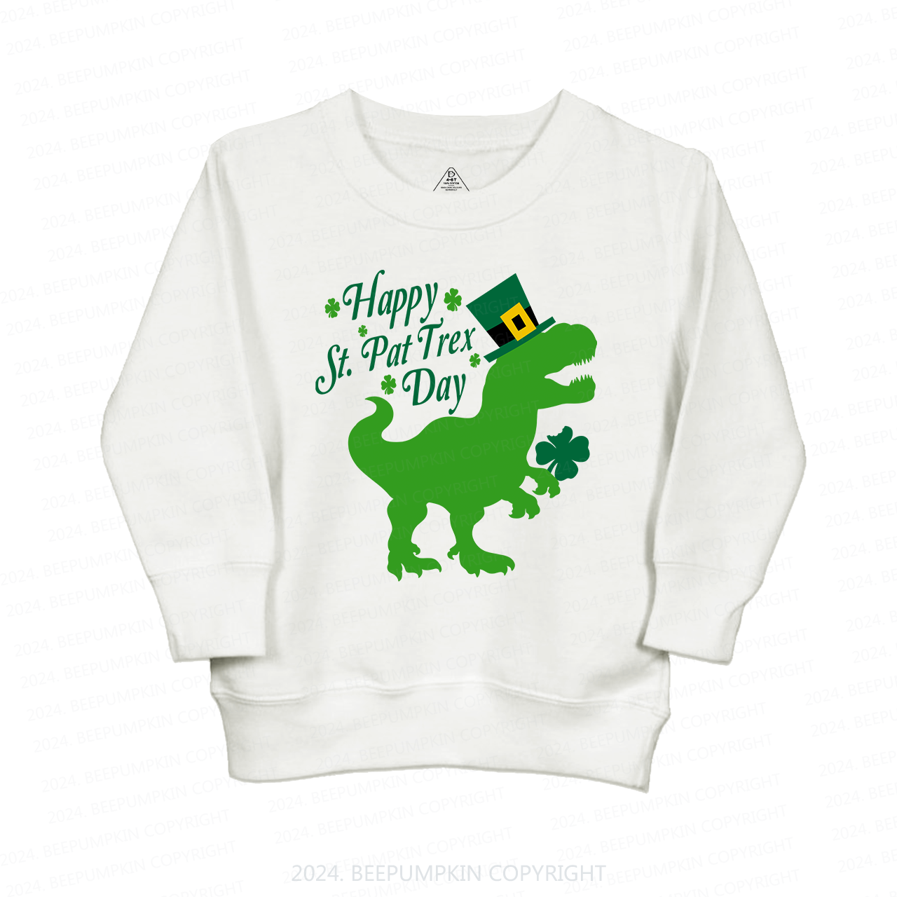 Happy St.Pat Trex Day Kids Sweatshirt