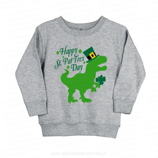 Happy St.Pat Trex Day Kids Sweatshirt