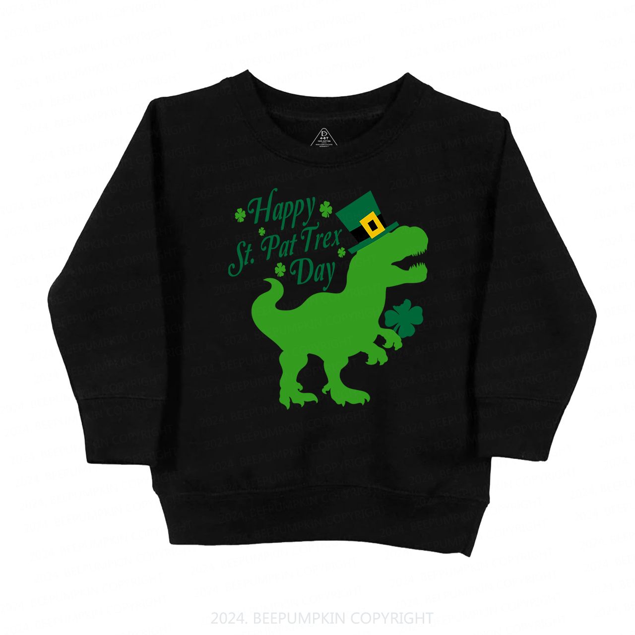 Happy St.Pat Trex Day Kids Sweatshirt