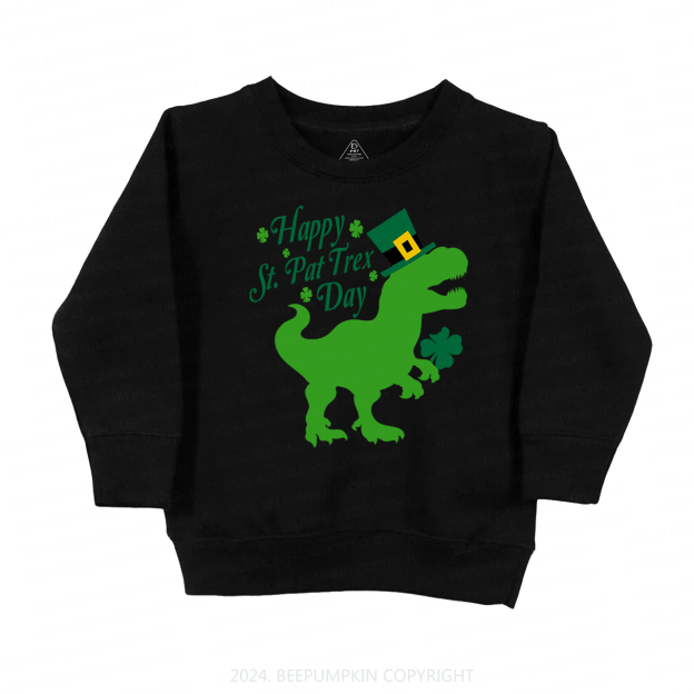 Happy St.Pat Trex Day Kids Sweatshirt