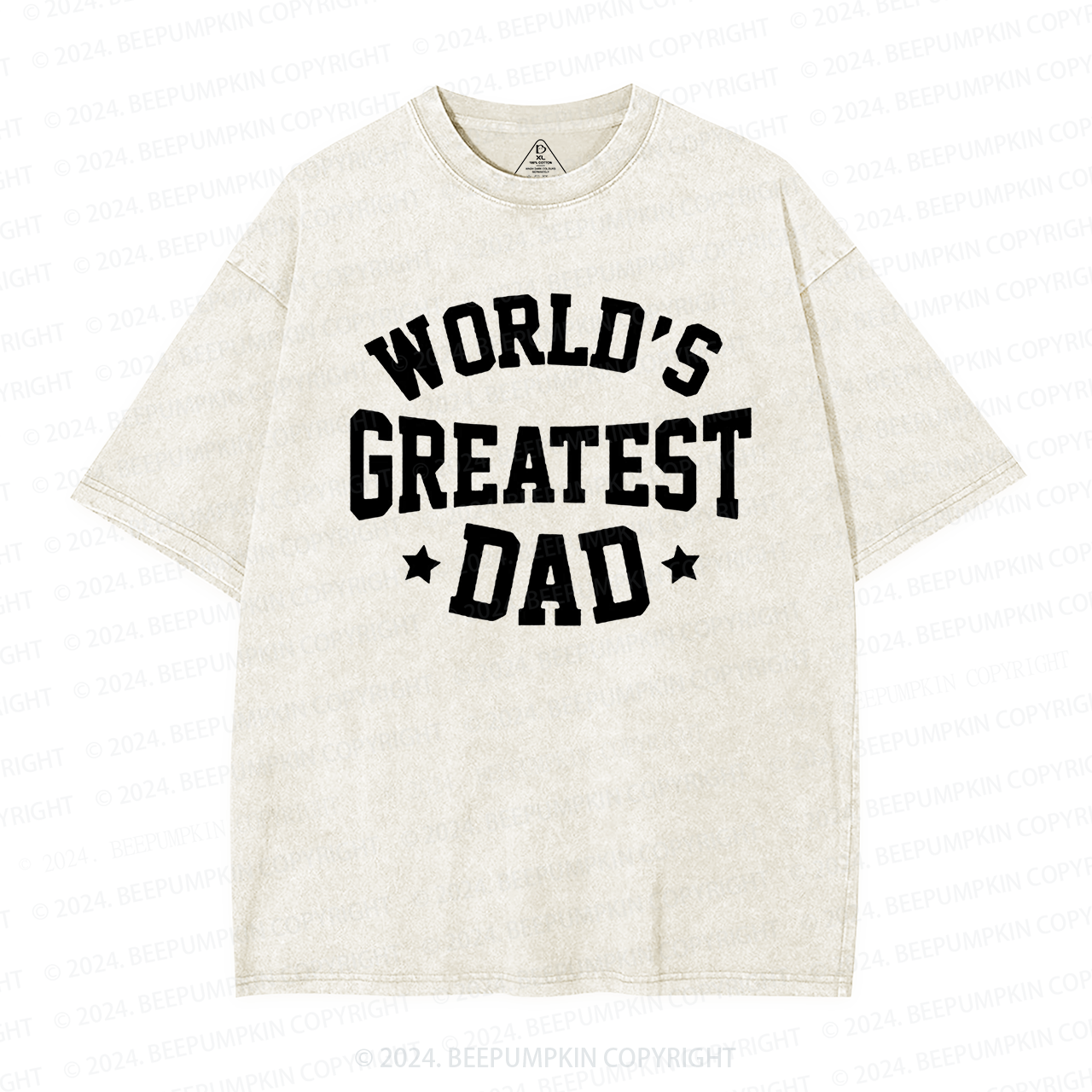 Worlds Greatest Dad Washed T-Shirts 