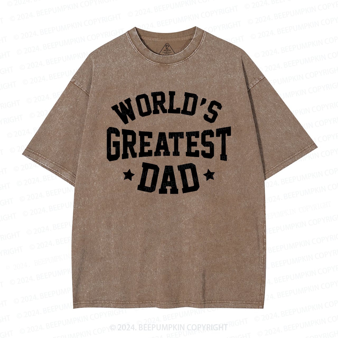 Worlds Greatest Dad Washed T-Shirts 
