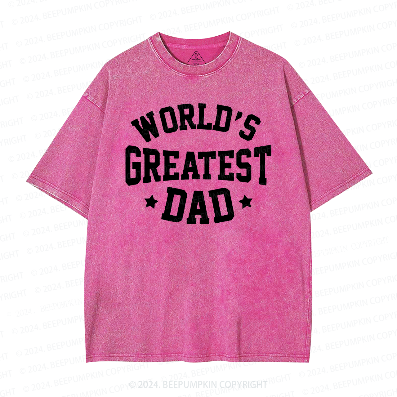 Worlds Greatest Dad Washed T-Shirts 