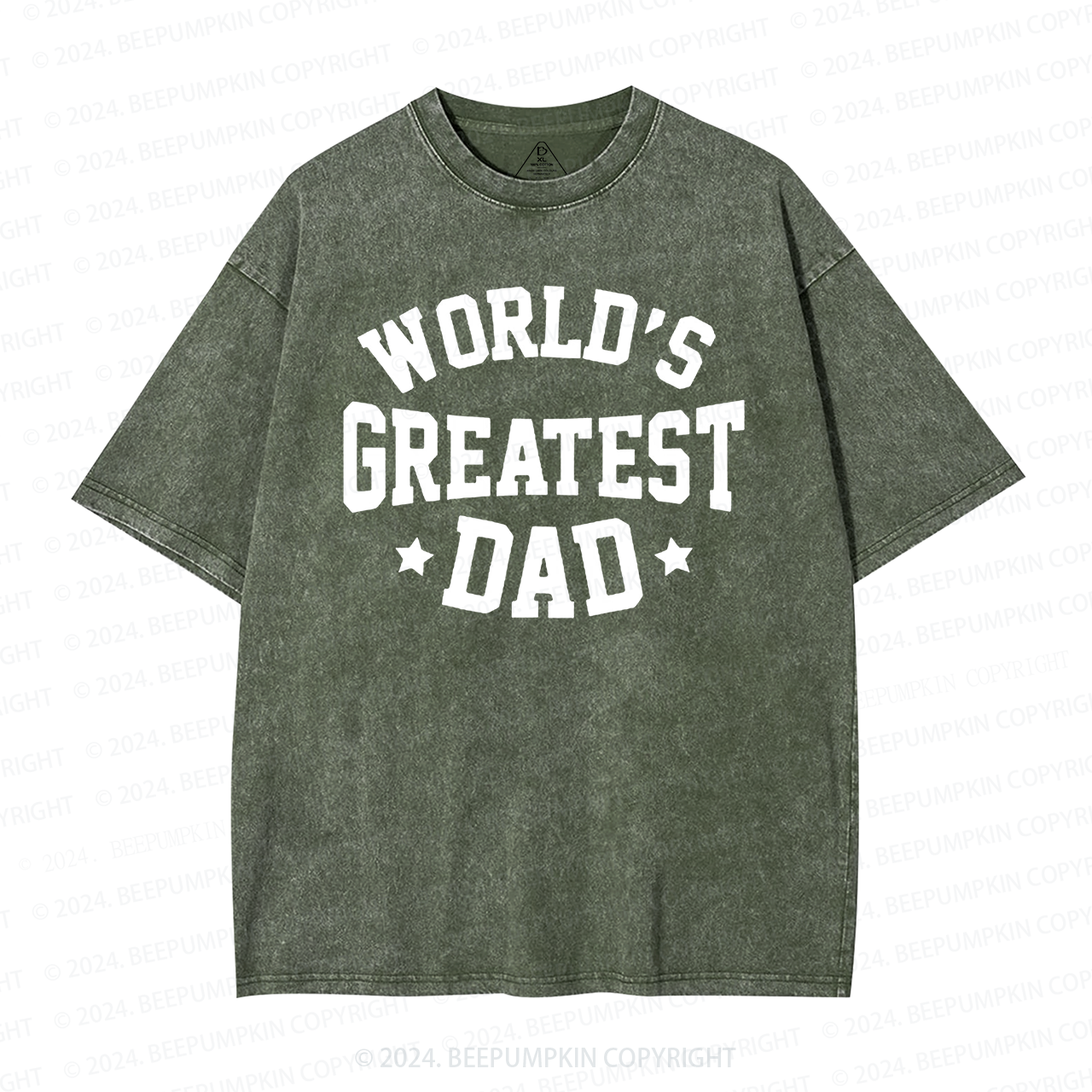 Worlds Greatest Dad Washed T-Shirts 