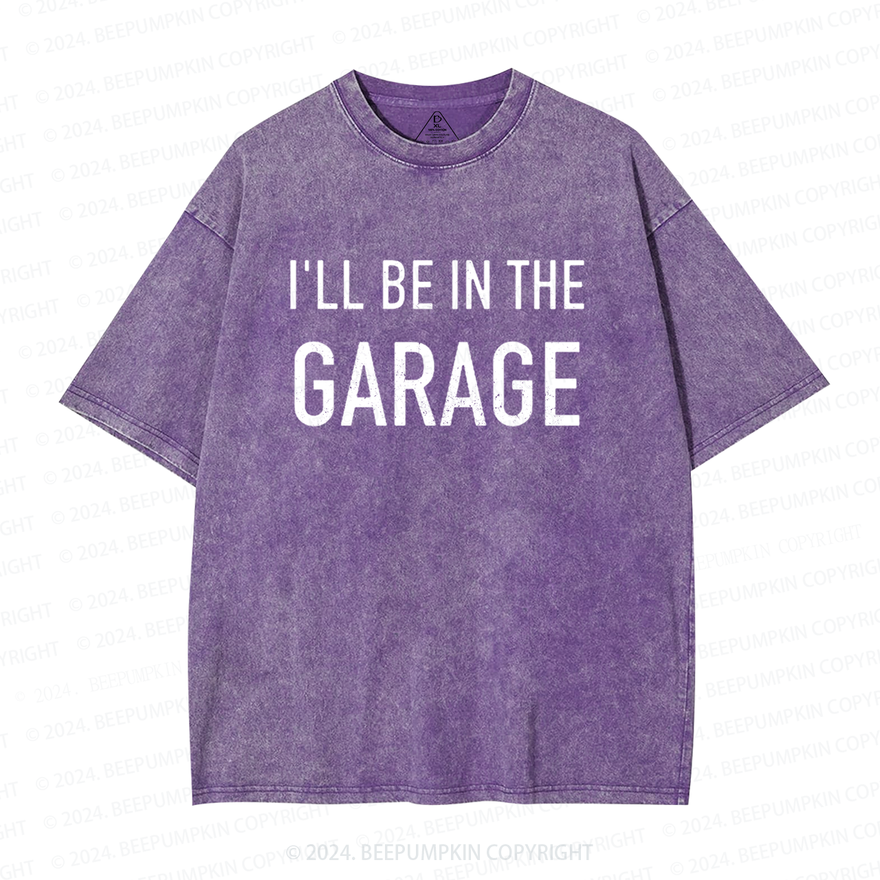 I'll Be In The Garage Dad Washed T-Shirts 