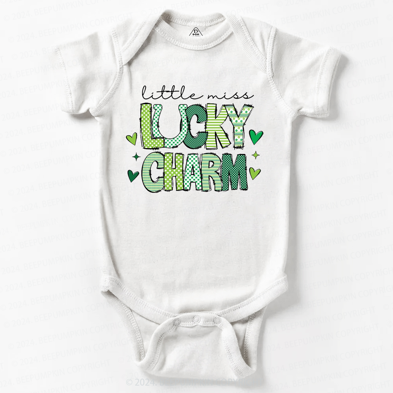 Little Miss Lucky Charm St. Patrick's Day Bodysuit Beepumpkin