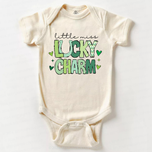Little Miss Lucky Charm St. Patrick's Day Bodysuit Beepumpkin