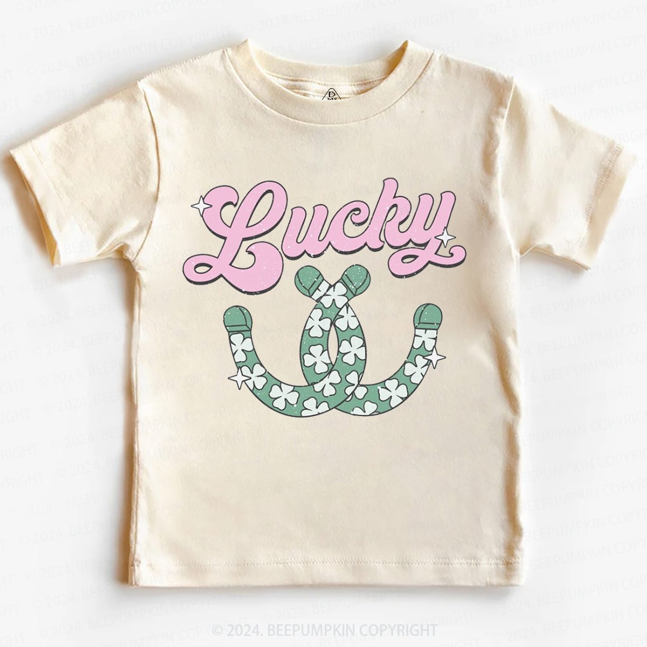 Lucky Western Horseshoes St. Patrick's Day Toddler&Kids Tees Beepumpkin