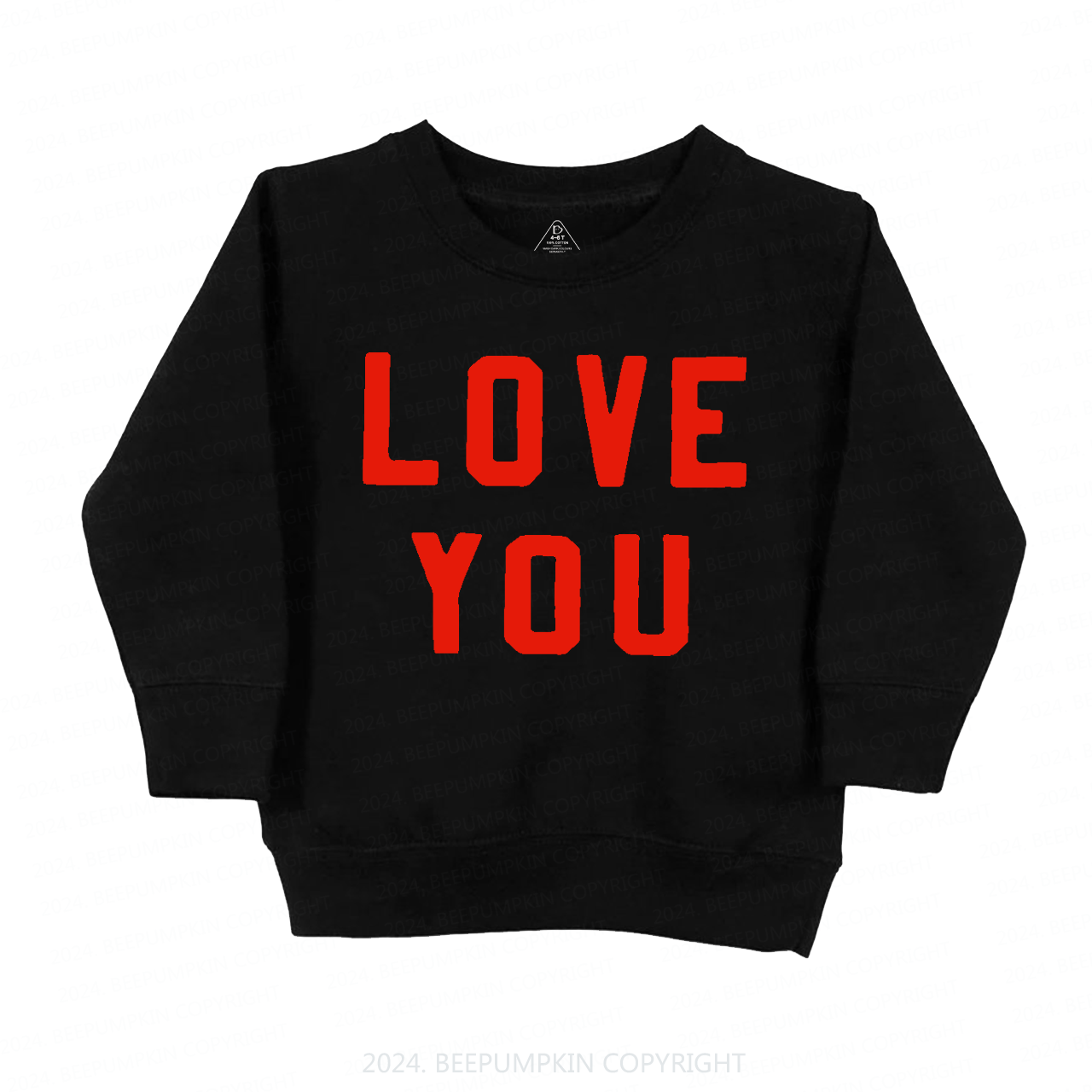 Love You Valentine Kids Sweatshirt