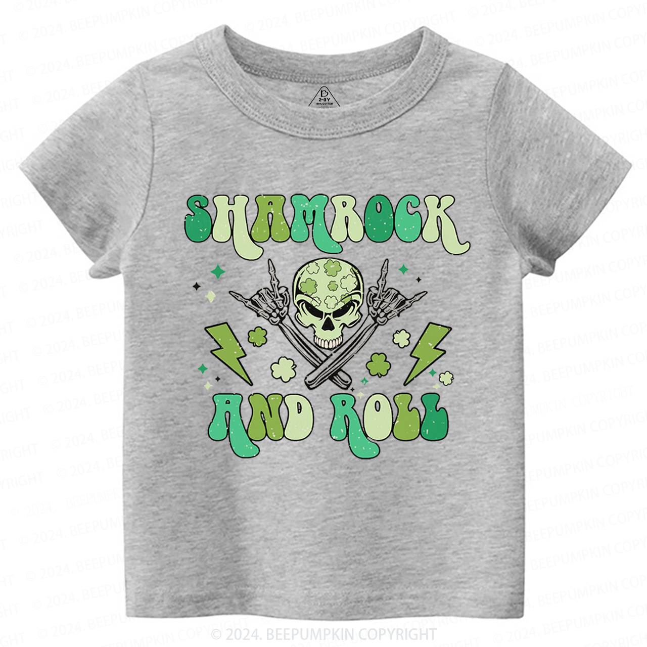 Shamrock And Roll St. Patrick's Day Toddler&Kids Tees Beepumpkin