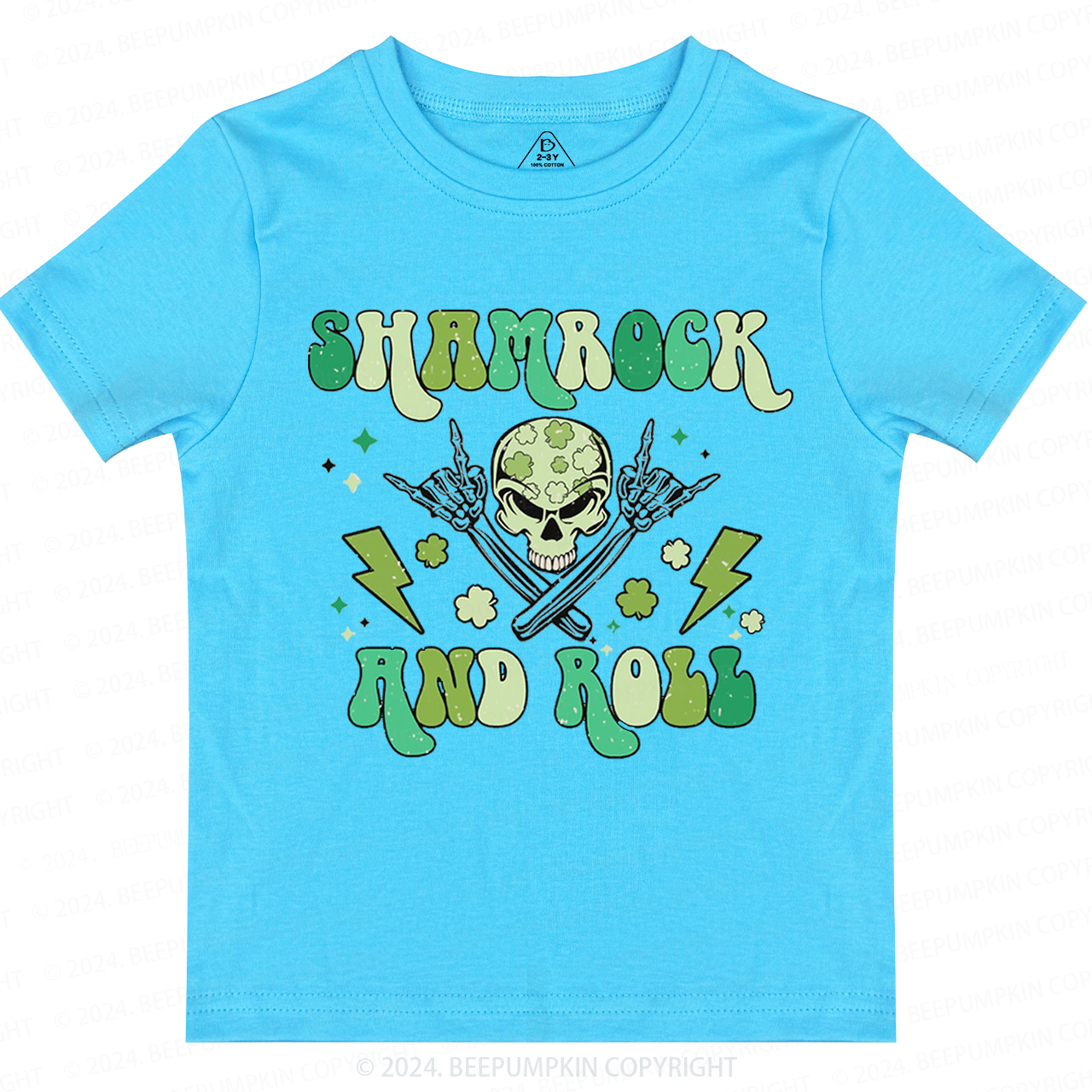 Shamrock And Roll St. Patrick's Day Toddler&Kids Tees Beepumpkin