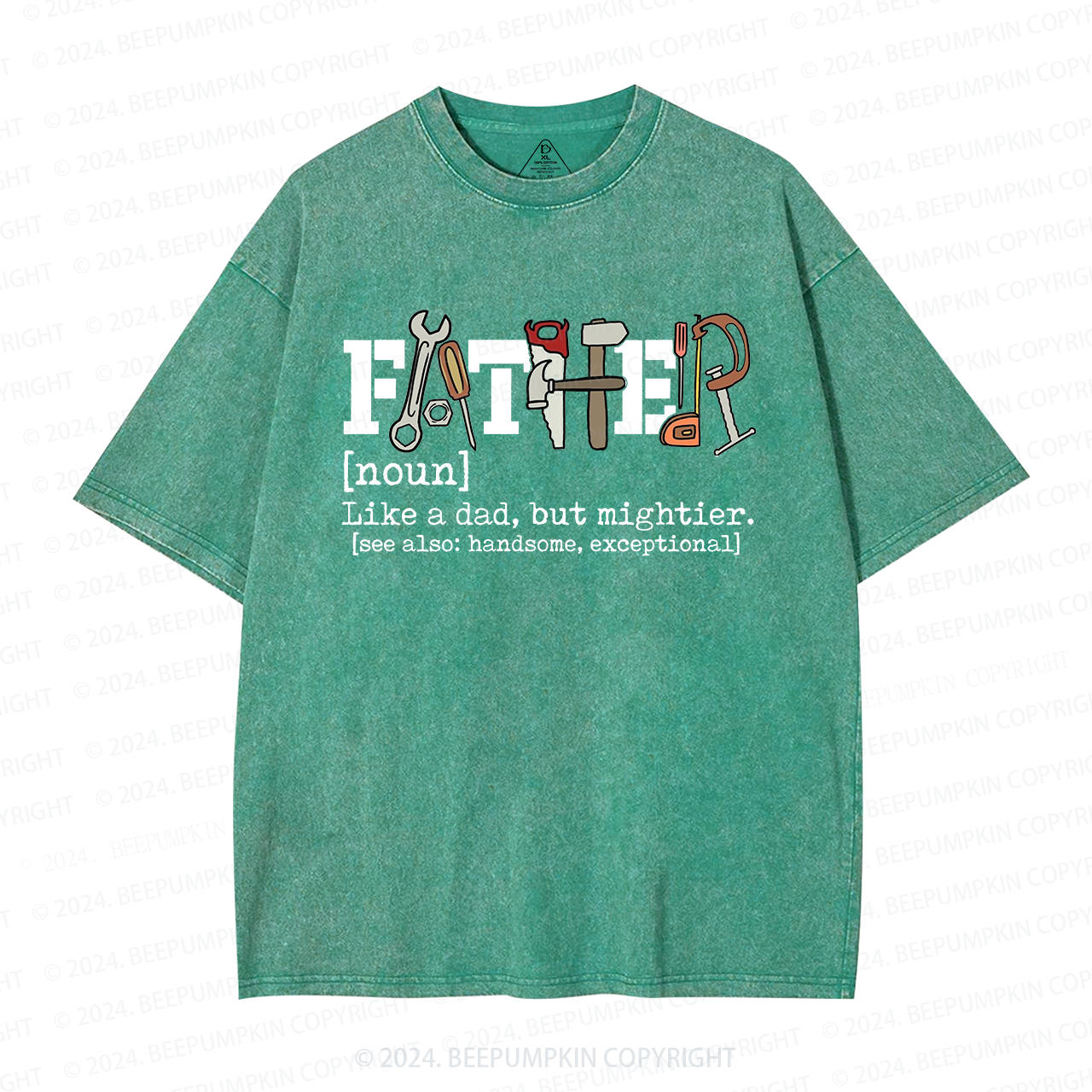 Father Like A Dad But Mightier Washed T-Shirts 