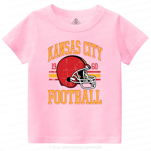 Vintage KC Football Toddler&Kids Tees Beepumpkin 