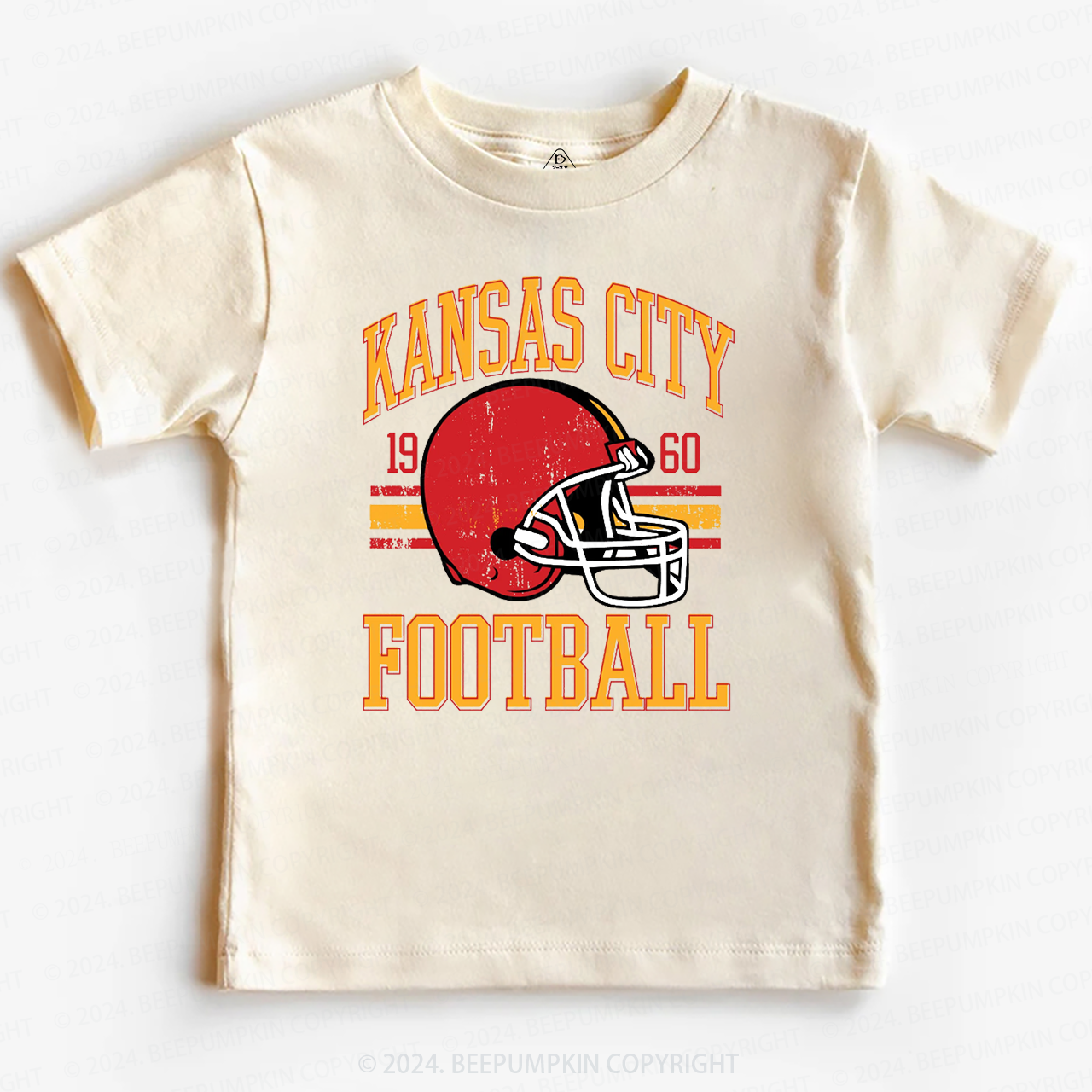 Vintage KC Football Toddler&Kids Tees Beepumpkin 