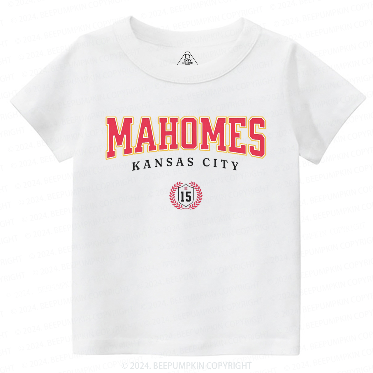 Mahomes Toddler&Kids Tees Beepumpkin 