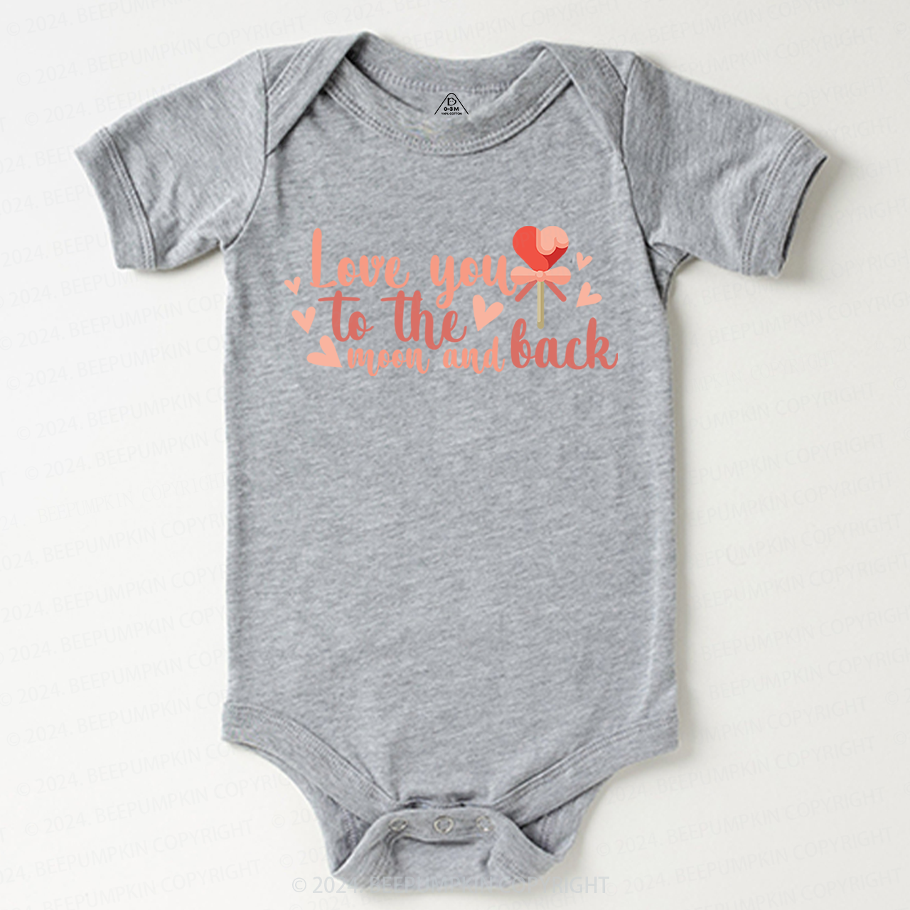 Love You To The Moon And Back Baby Bodysuit For Valentine