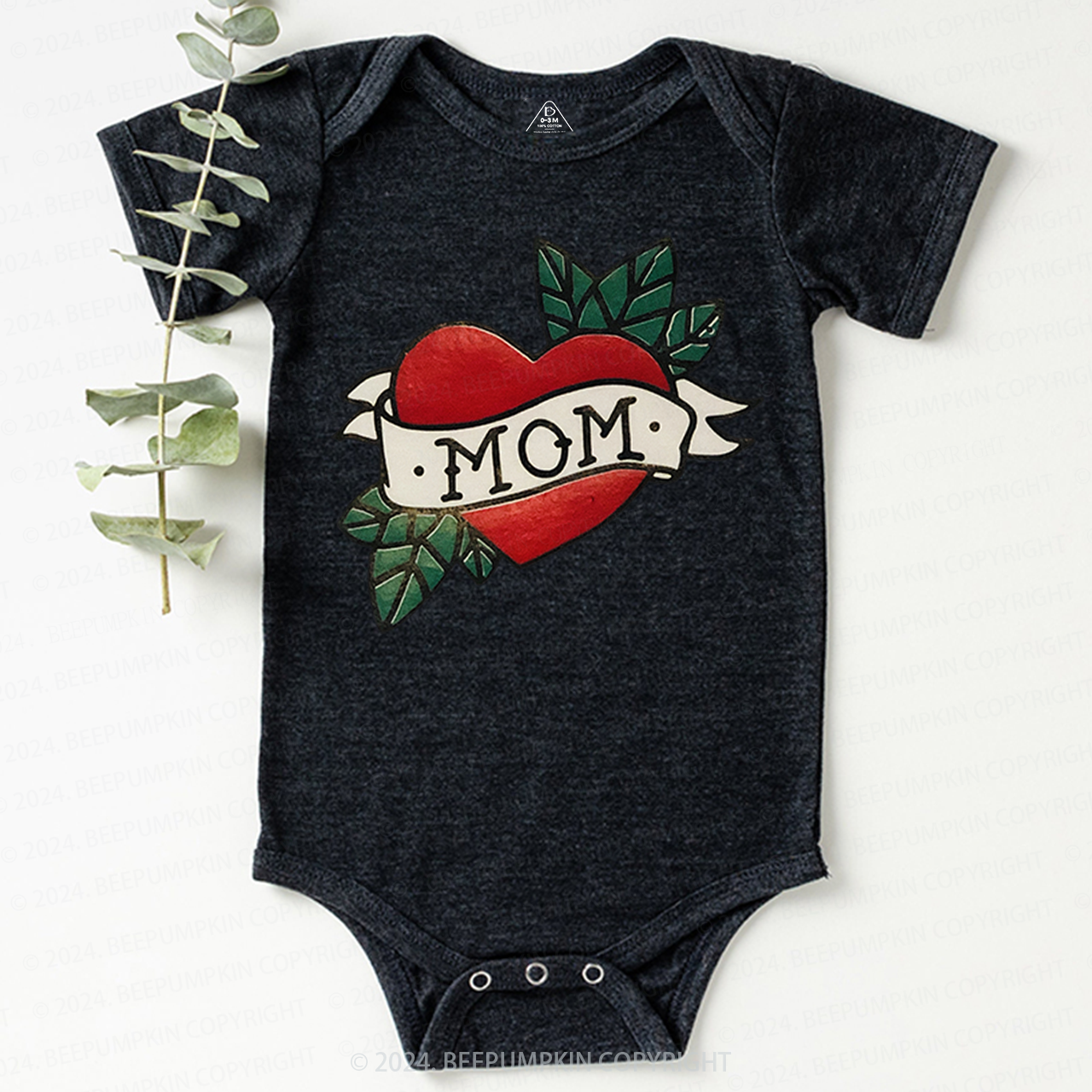 Fruit Hearts Mom Valentine's Day Bodysuit For Baby