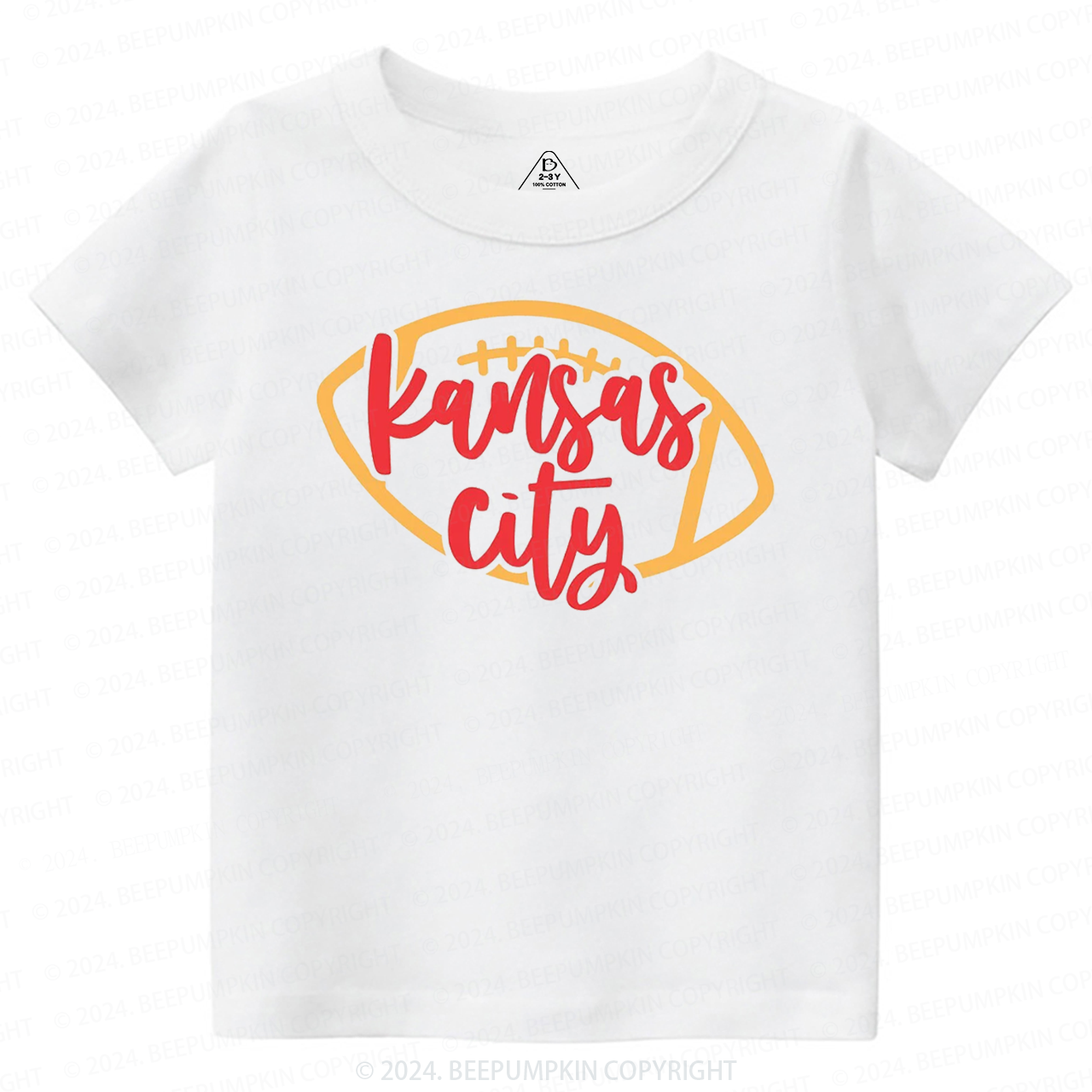 KC Chiefs Toddler&Kids Tees Beepumpkin 