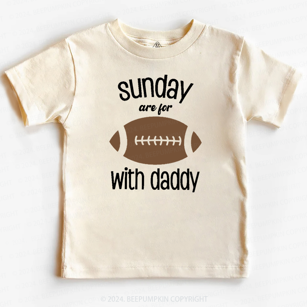 Sunday's Are For Football With Daddy Toddler&Kids Tees Beepumpkin 
