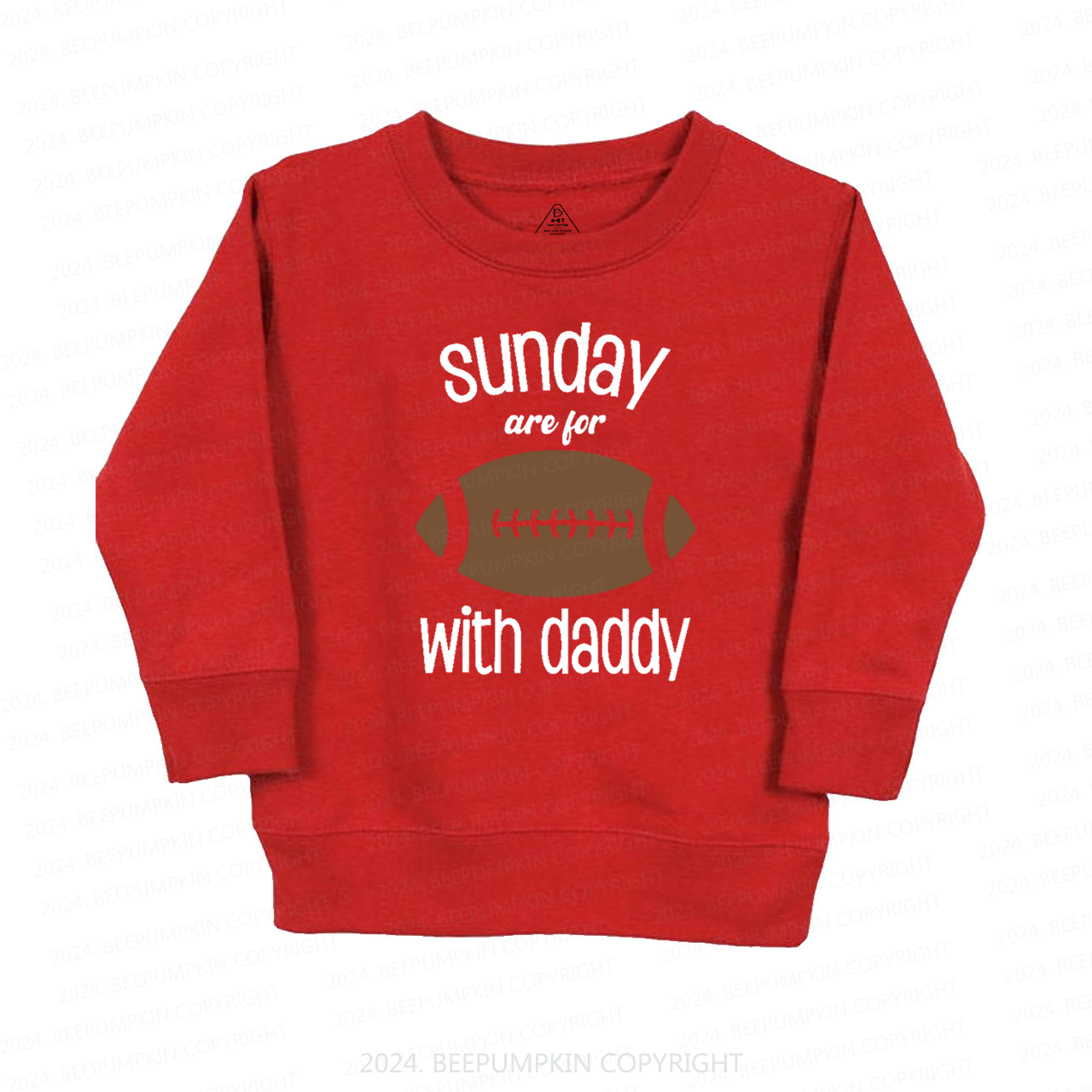 Sunday's Are For Football With Daddy Kids Sweatshirt