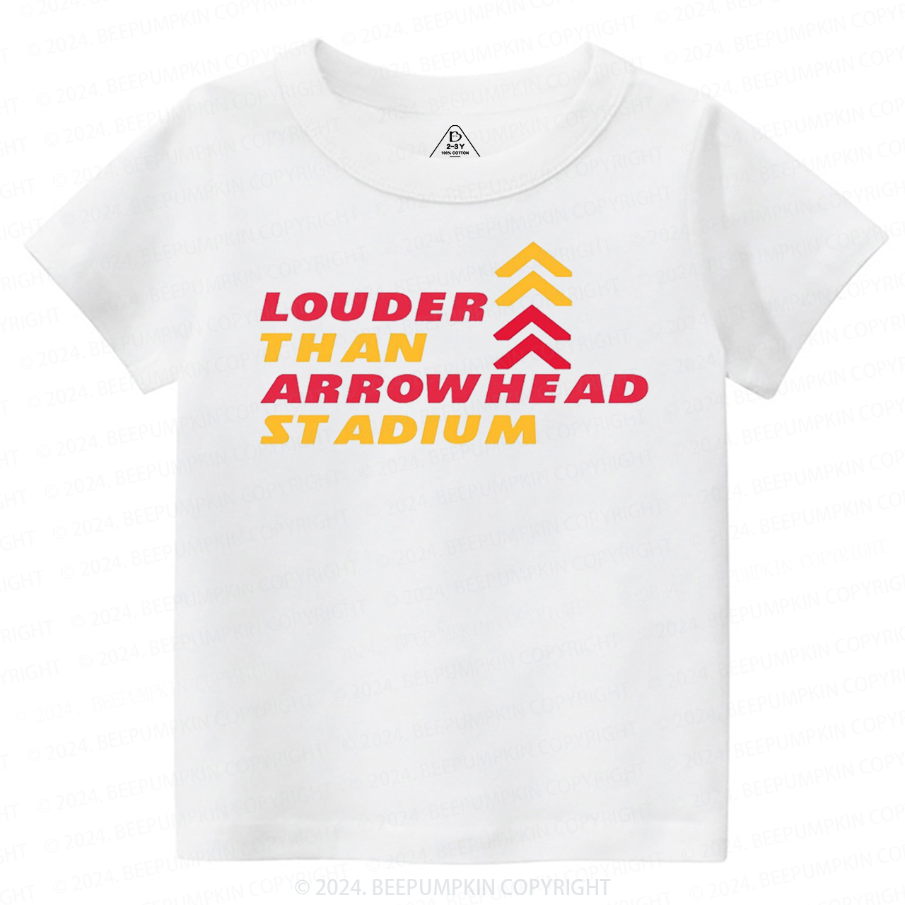 Louder Than Arrowhead Stadium Toddler&Kids Tees Beepumpkin 