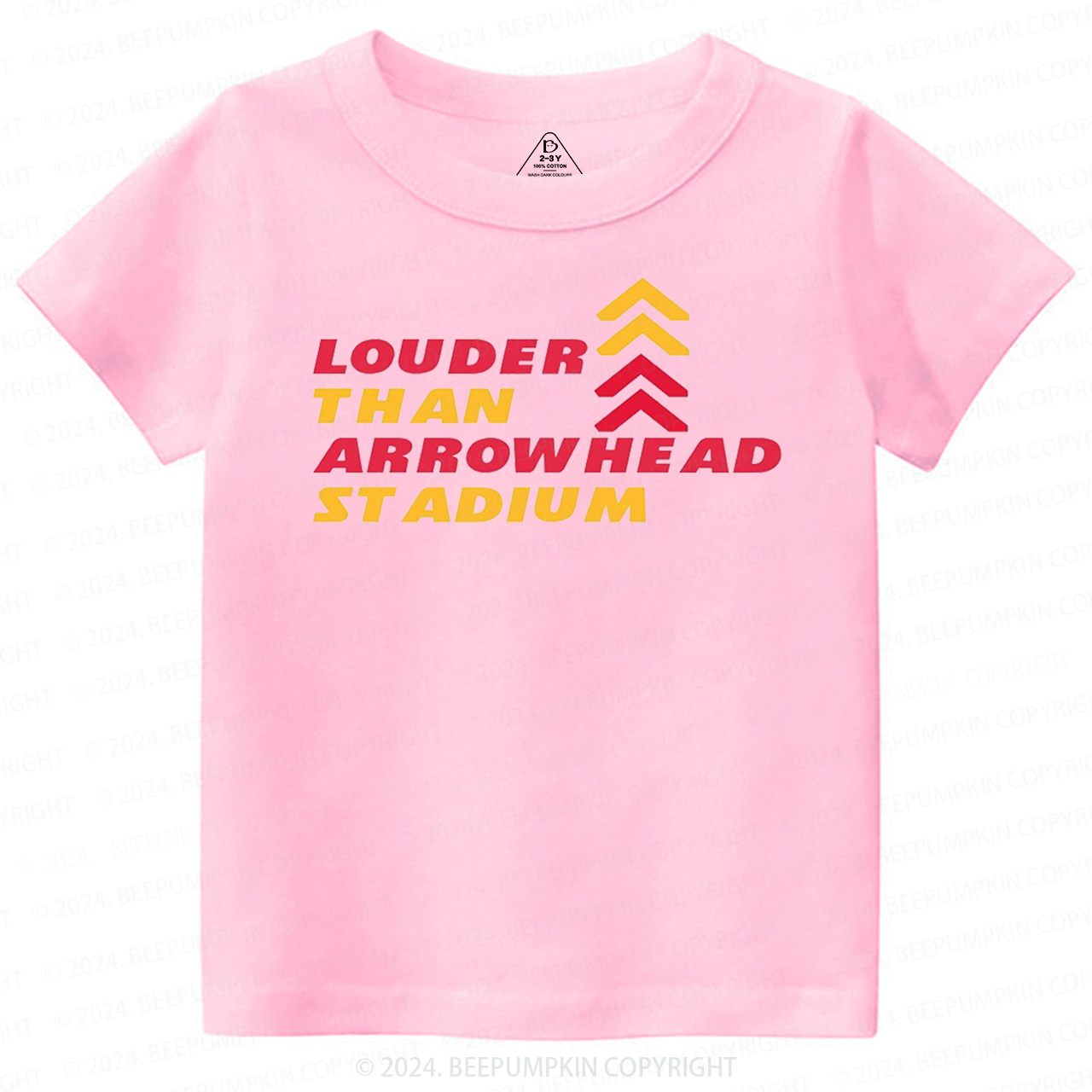 Louder Than Arrowhead Stadium Toddler&Kids Tees Beepumpkin 