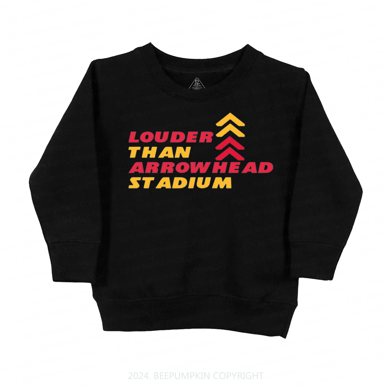 Louder Than Arrowhead Stadium Kids Sweatshirt