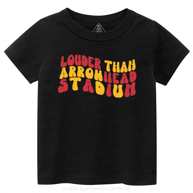 Louder Than Stadium KC Toddler&Kids Tees Beepumpkin 