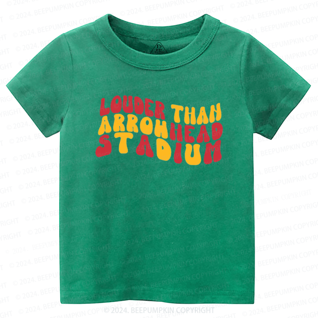Louder Than Stadium KC Toddler&Kids Tees Beepumpkin 