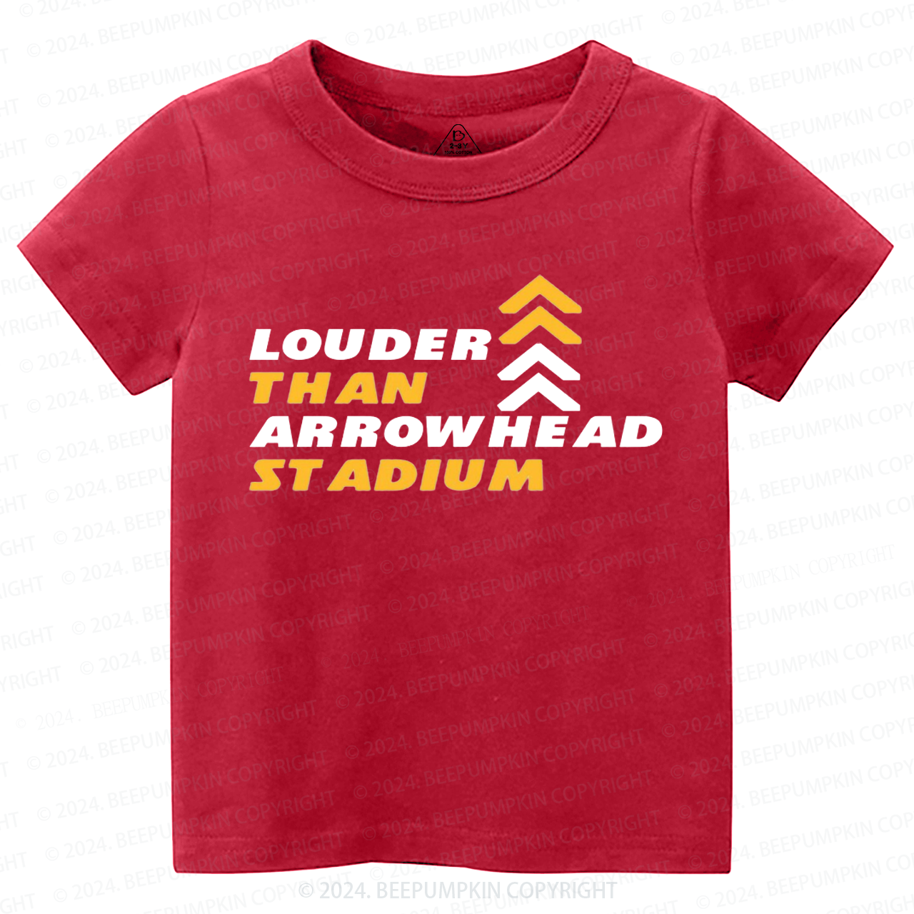 Louder Than Arrowhead Stadium Toddler&Kids Tees Beepumpkin 