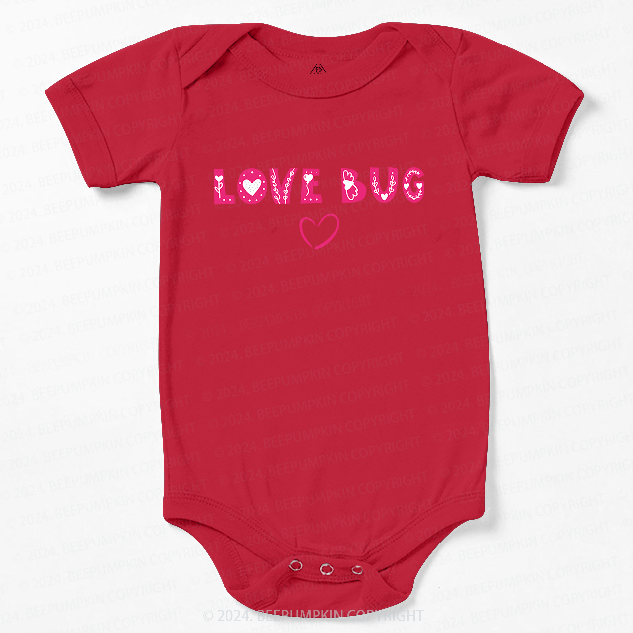 Love Bug Cute Happy Valentines Day Bodysuit For Baby