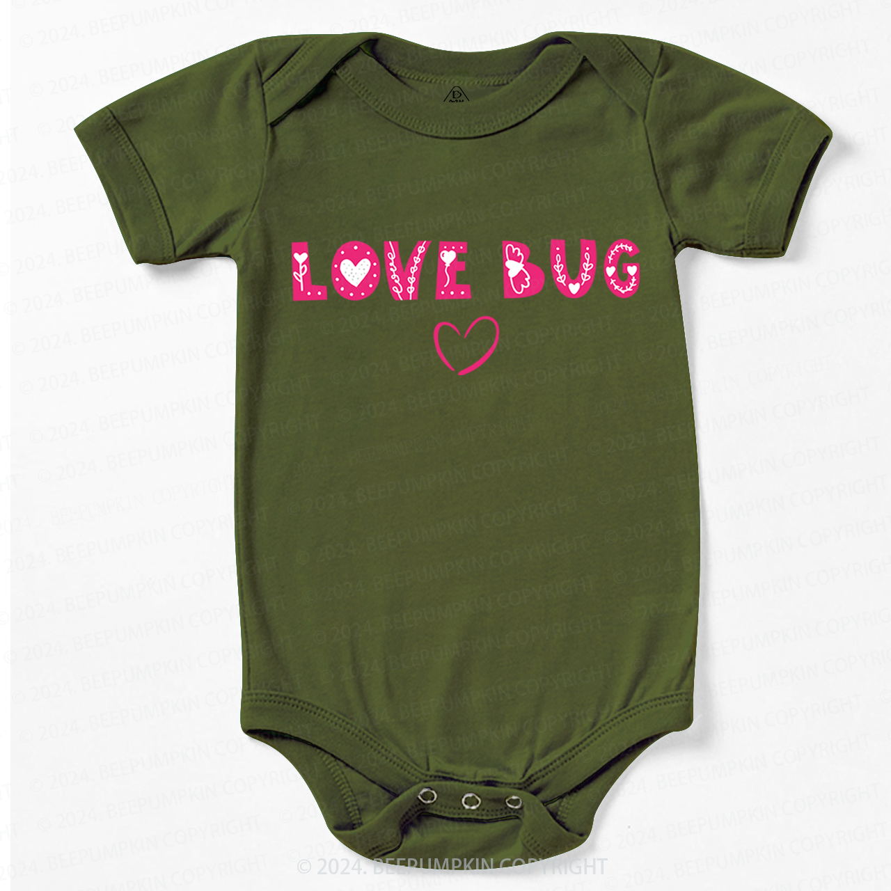 Love Bug Cute Happy Valentines Day Bodysuit For Baby