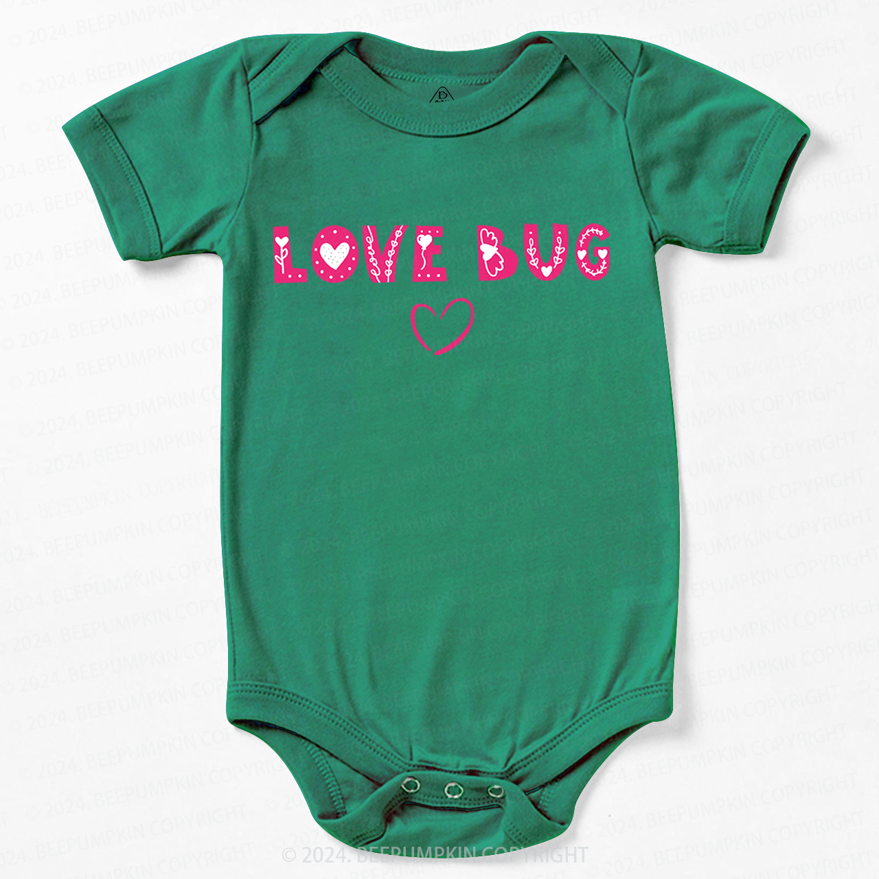 Love Bug Cute Happy Valentines Day Bodysuit For Baby