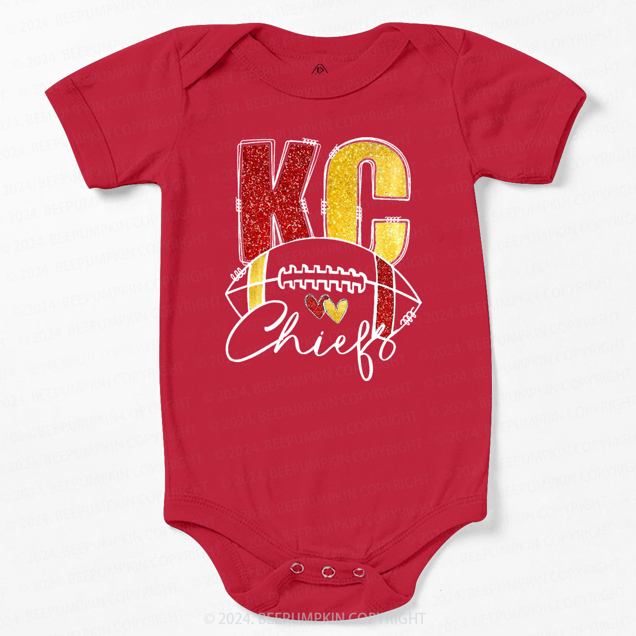 KC Football Glitter Bodysuit Beepumpkin