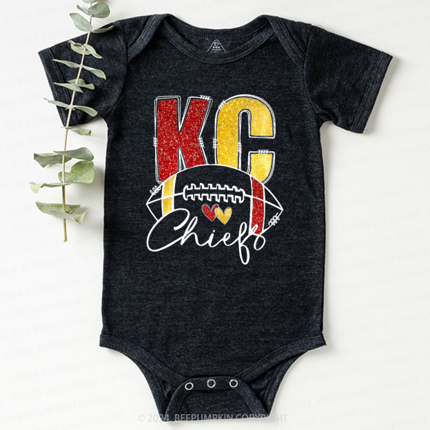 KC Football Glitter Bodysuit Beepumpkin