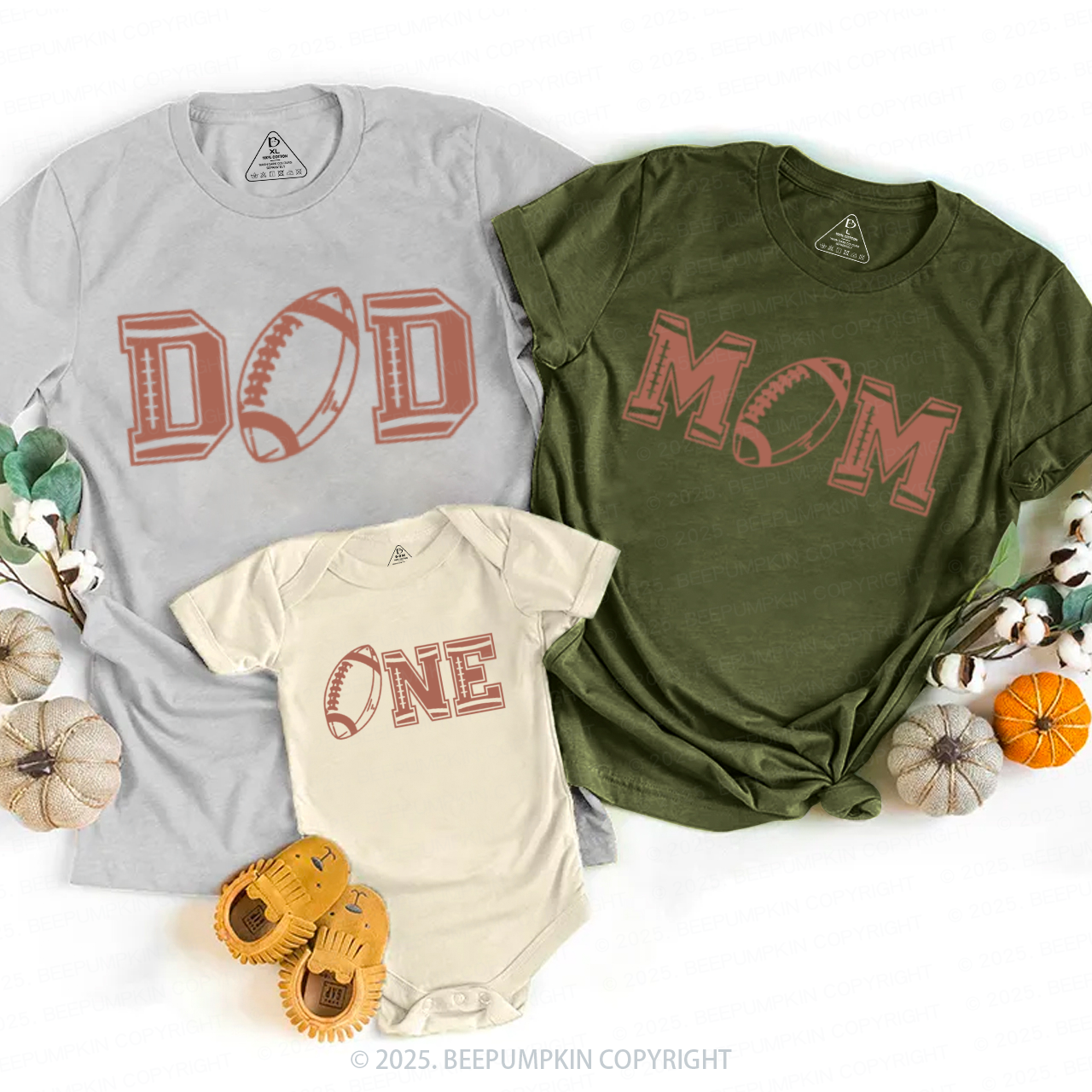 One Year Down Family Matching Tees Beepumpkin