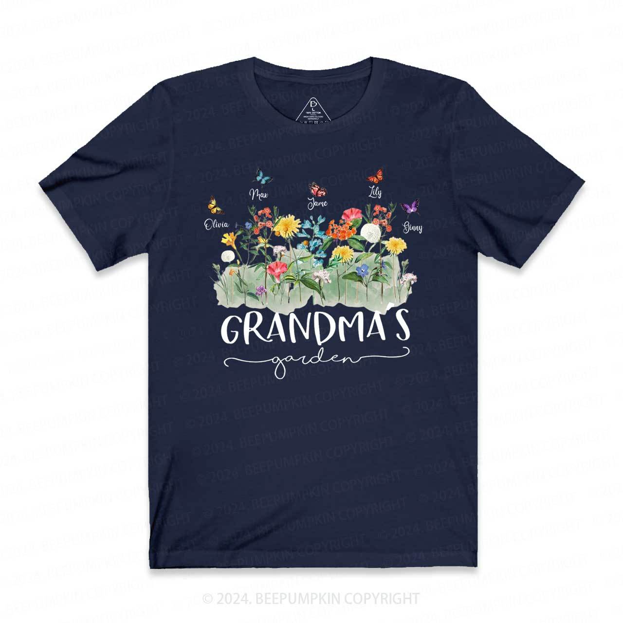 Personalized Birth Flowers Shirt With Kids Names T-Shirts